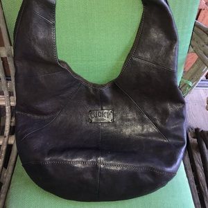 Lucky Brand Leather GINORMOUS Hobo Bag
